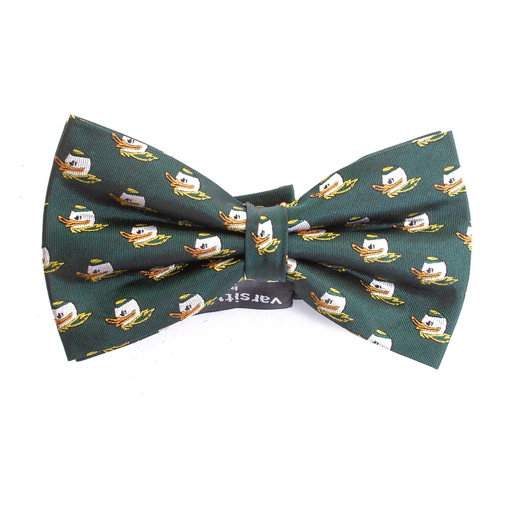 Fighting Duck, Neil, Green, Bowtie, Silk, Accessories, Unisex, Silk, Repeating Pattern, 737869